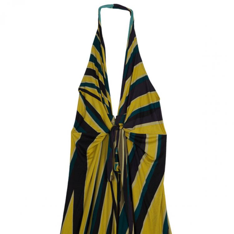 Pre Owned Issa London Halterneck Maxi Dress M