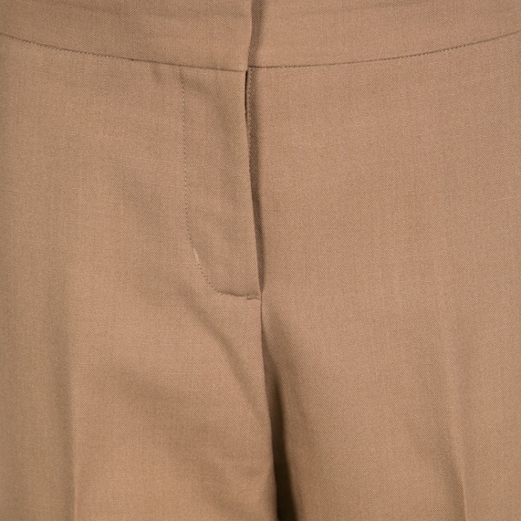 Pre Owned Issa Brown Wool Tailored Pants M