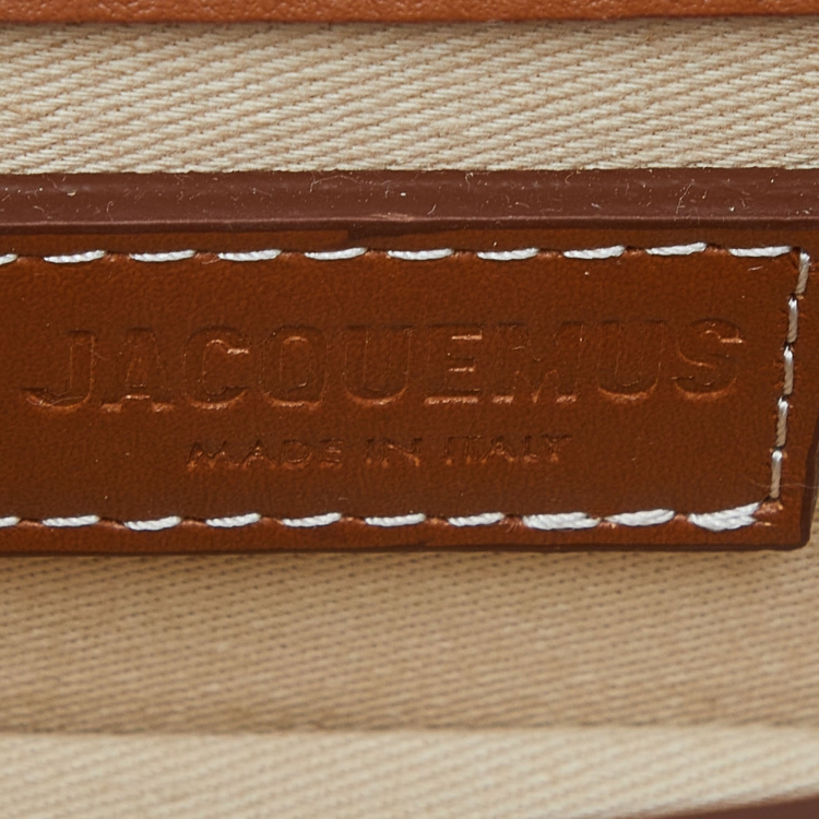 Pre Owned Jacquemus Brown Leather Le Bambino Top Handle Bag