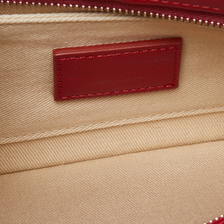 مملوكة مسبقًا Jacquemus Red Leather Le Bisou Ceinture Shoulder Bag