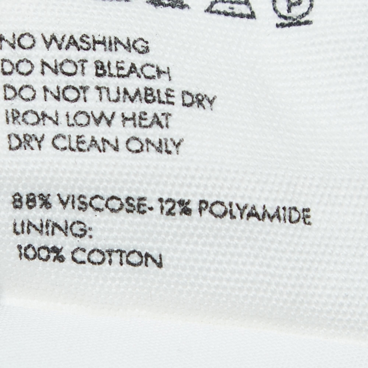 Pre Owned Jacquemus White Lannee 97 Poplin Asymmetric Mini Dress S