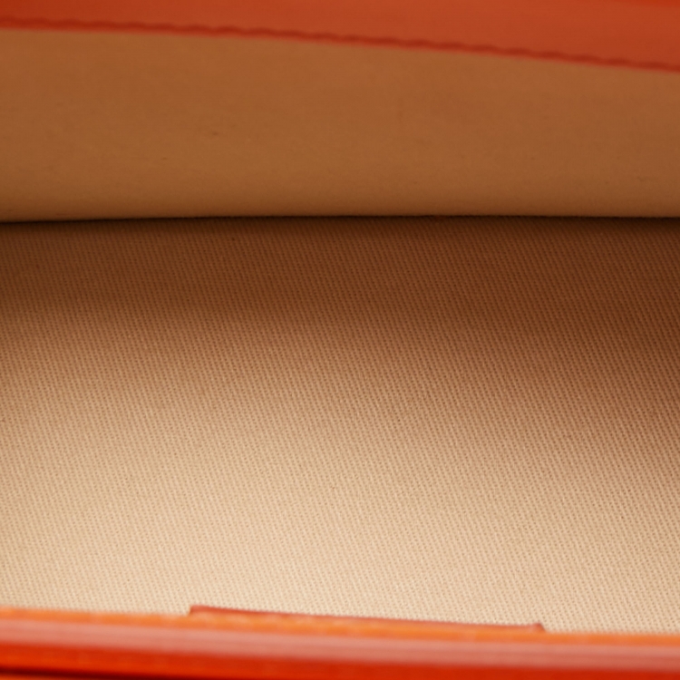Pre Owned Jacquemus Orange Leather Grand Le Chiquito Top Handle Bag