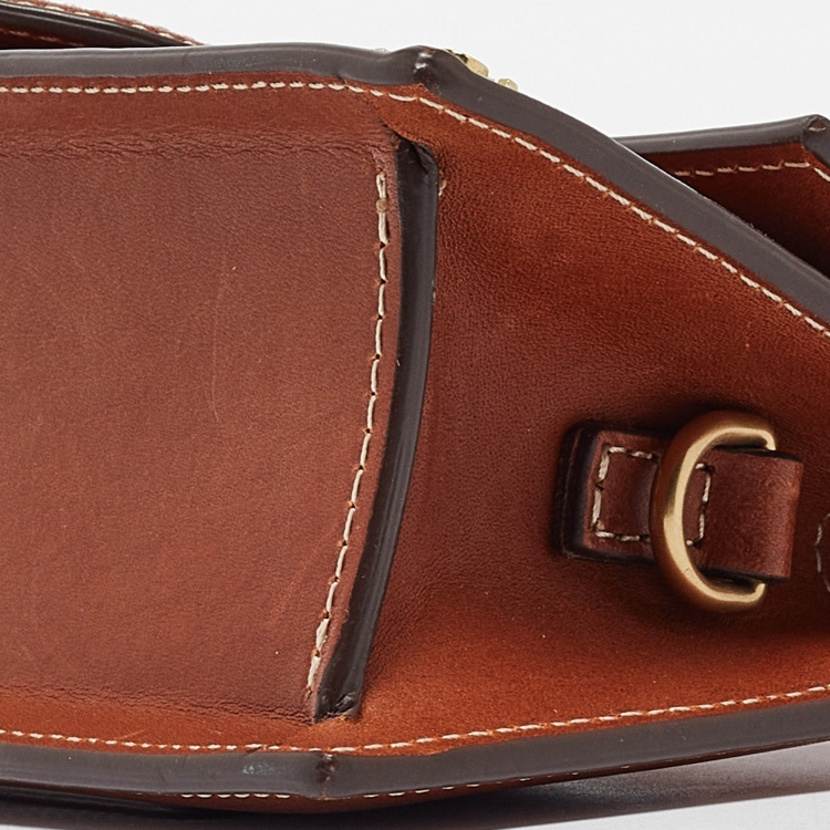 Pre Owned Jacquemus Brown Leather Mini Le Bambino Top Handle Bag