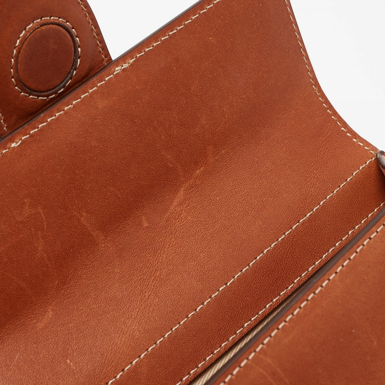 Pre Owned Jacquemus Brown Leather Mini Le Bambino Top Handle Bag