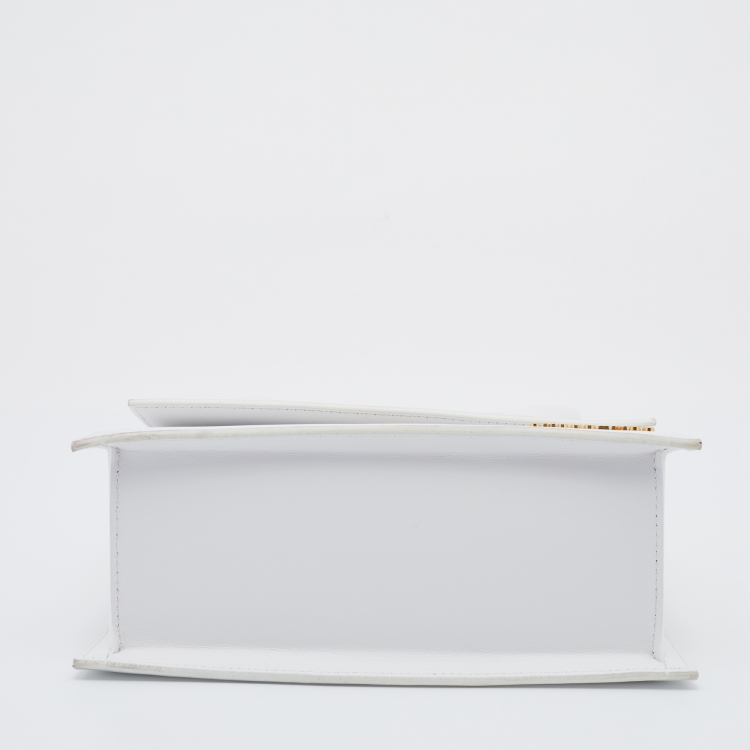 Pre Owned Jacquemus White Leather Grand Le Chiquito Top Handle Bag