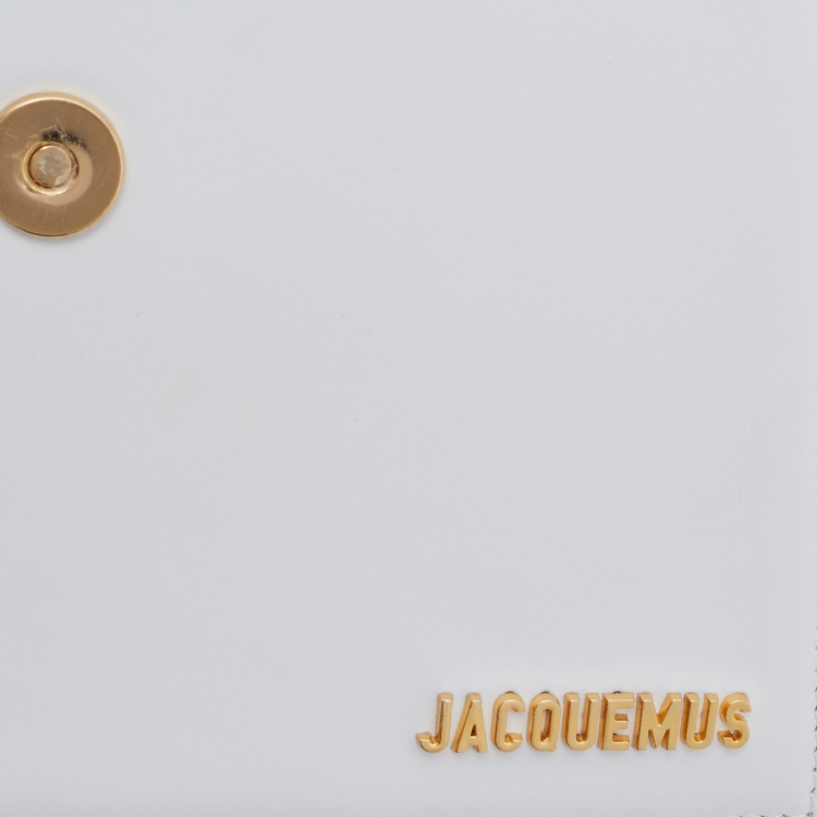 Pre Owned Jacquemus White Leather Grand Le Chiquito Top Handle Bag