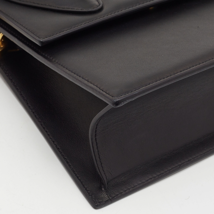 Pre Owned Jacquemus Black Leather Grand Le Chiquito Top Handle Bag