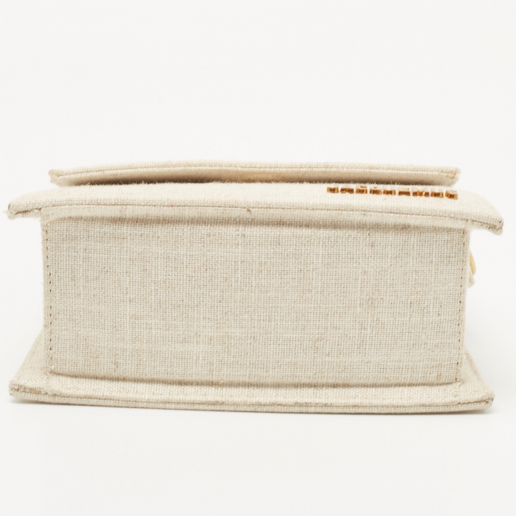 Pre Owned Jacquemus Light Beige Canvas Le Chiquito Top Handle Bag