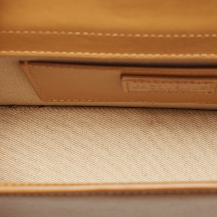 Pre Owned Jacquemus Tan Leather Le Grand Bambino Top Handle Bag