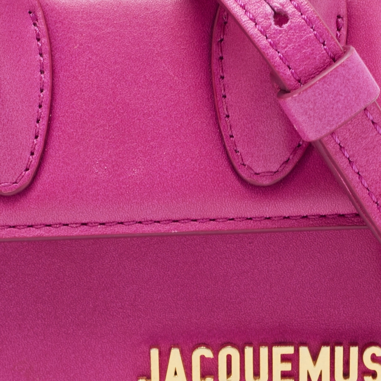 Pre Owned Jacquemus Pink Leather Mini Le Chiquito Bag