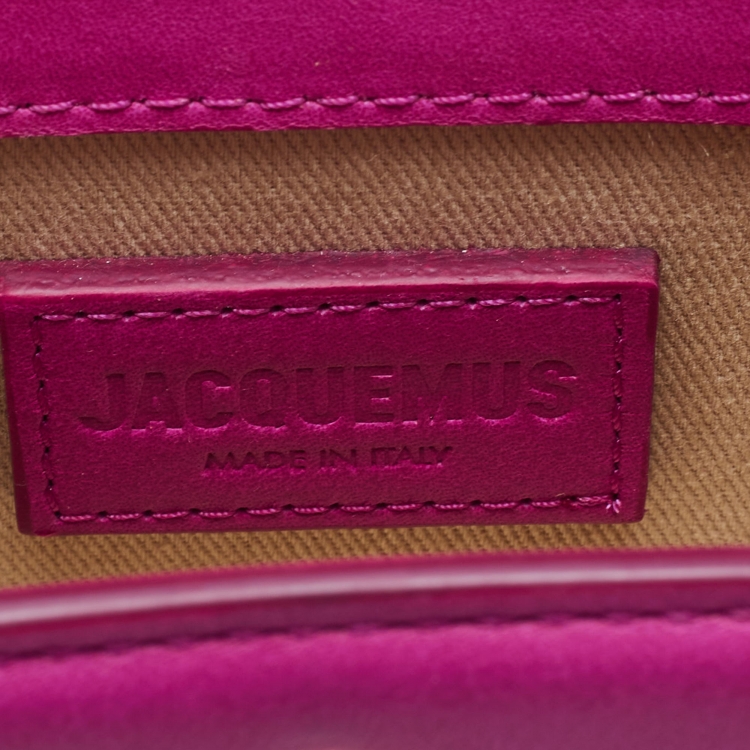Pre Owned Jacquemus Pink Leather Mini Le Chiquito Bag