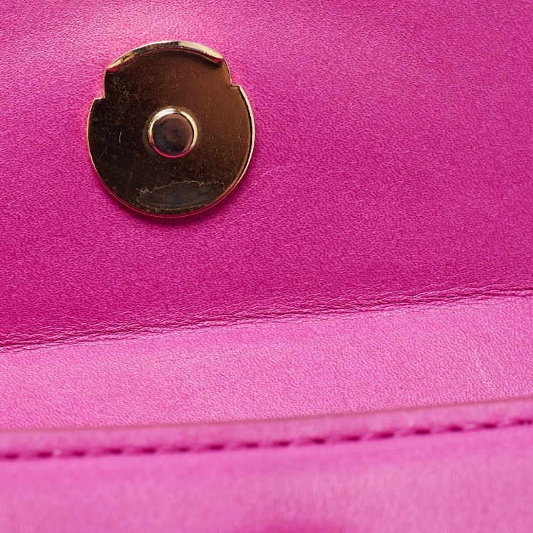 Pre Owned Jacquemus Pink Leather Mini Le Chiquito Bag
