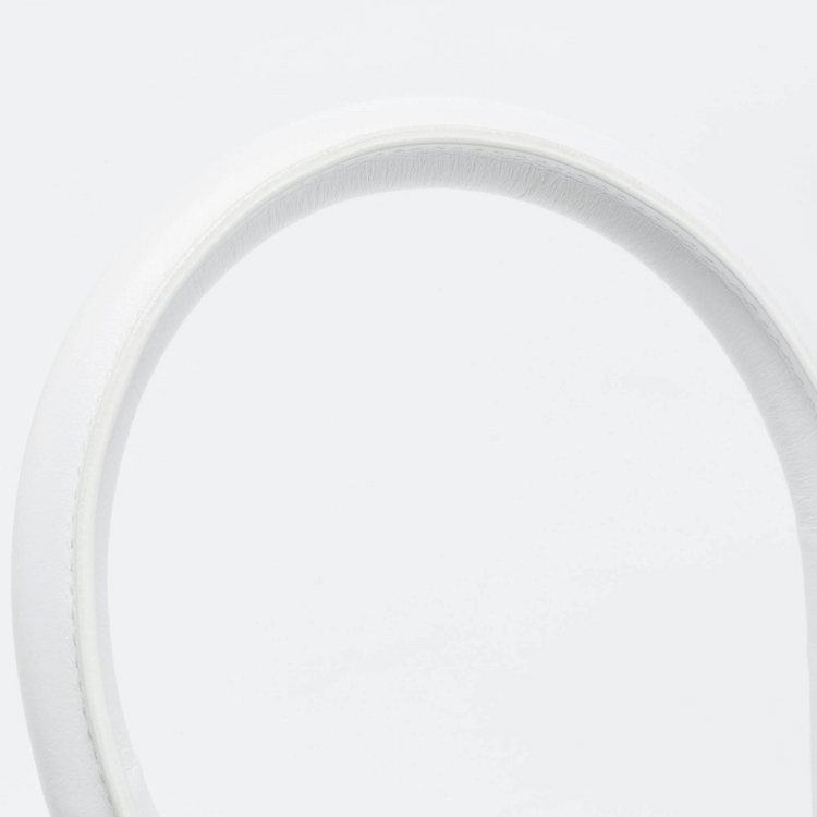 Pre Owned Jacquemus White Leather Le Chiquito Moyen Top Handle Bag