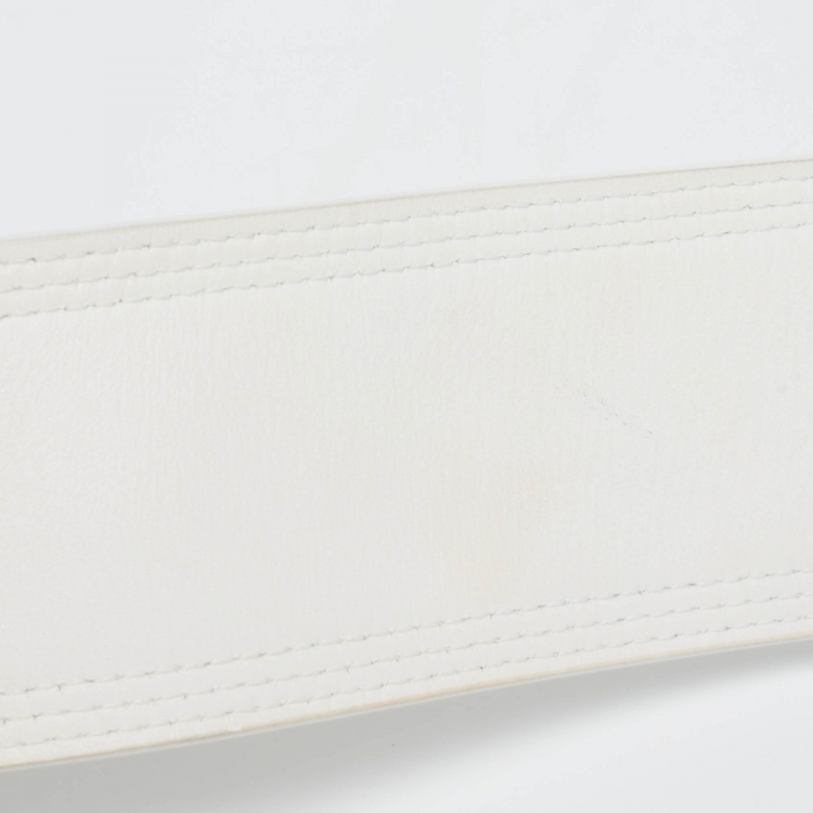 Pre Owned Jacquemus White Leather Le Ciuciu Shoulder Bag