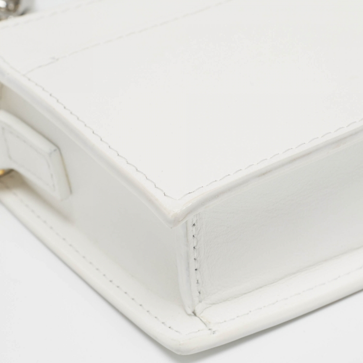 Pre Owned Jacquemus White Leather Le Ciuciu Shoulder Bag