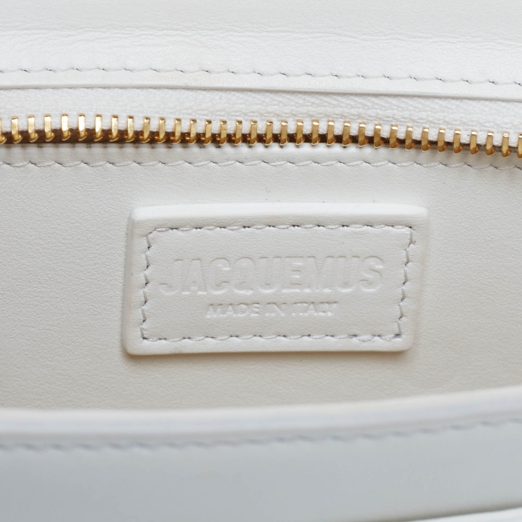 Pre Owned Jacquemus White Leather Le Ciuciu Shoulder Bag