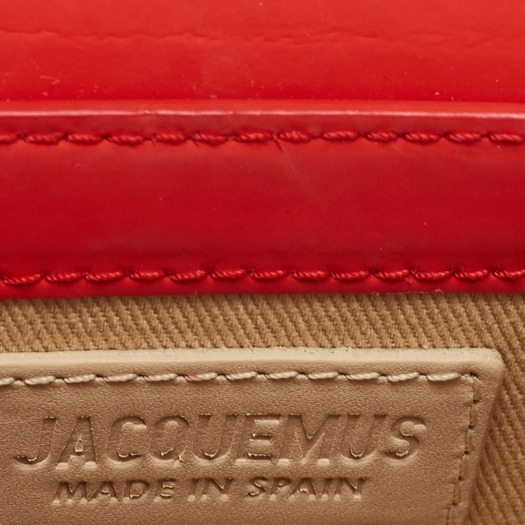 Pre Owned Jacquemus Red Leather Le Chiquito Mini Bag