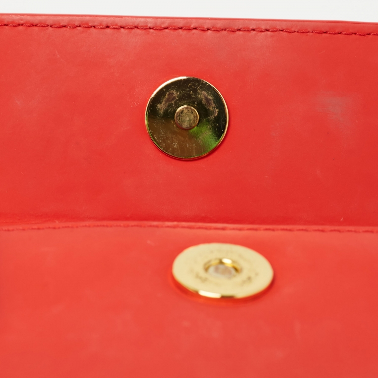 Pre Owned Jacquemus Red Leather Le Chiquito Mini Bag