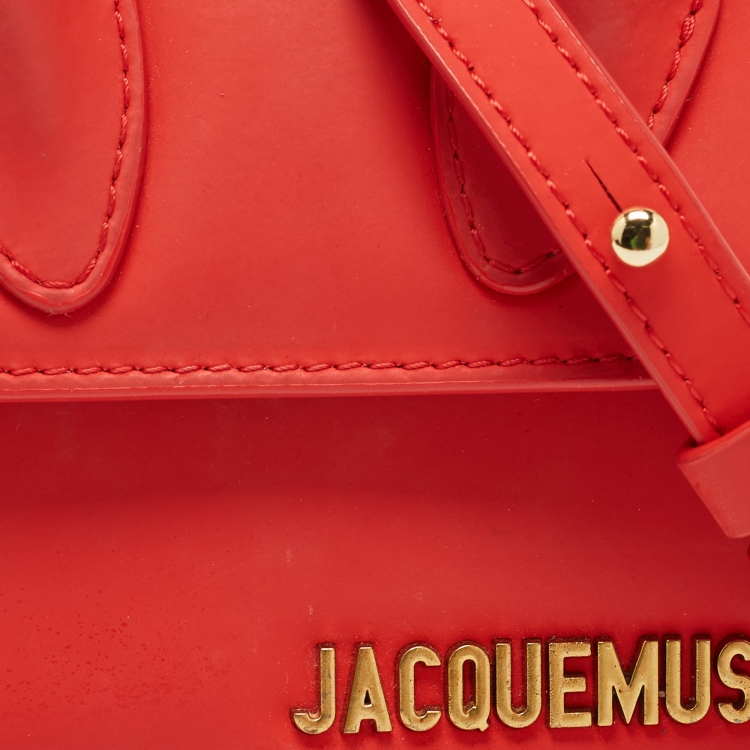 Pre Owned Jacquemus Red Leather Le Chiquito Mini Bag