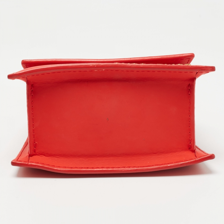Pre Owned Jacquemus Red Leather Le Chiquito Mini Bag