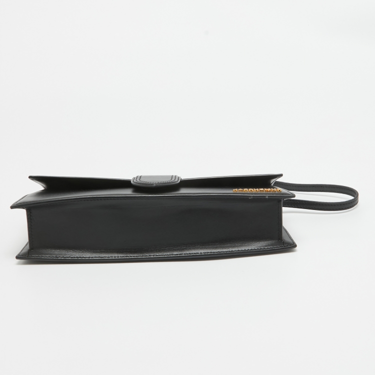 Pre Owned Jacquemus Black Leather Le Bambino Long Shoulder Bag