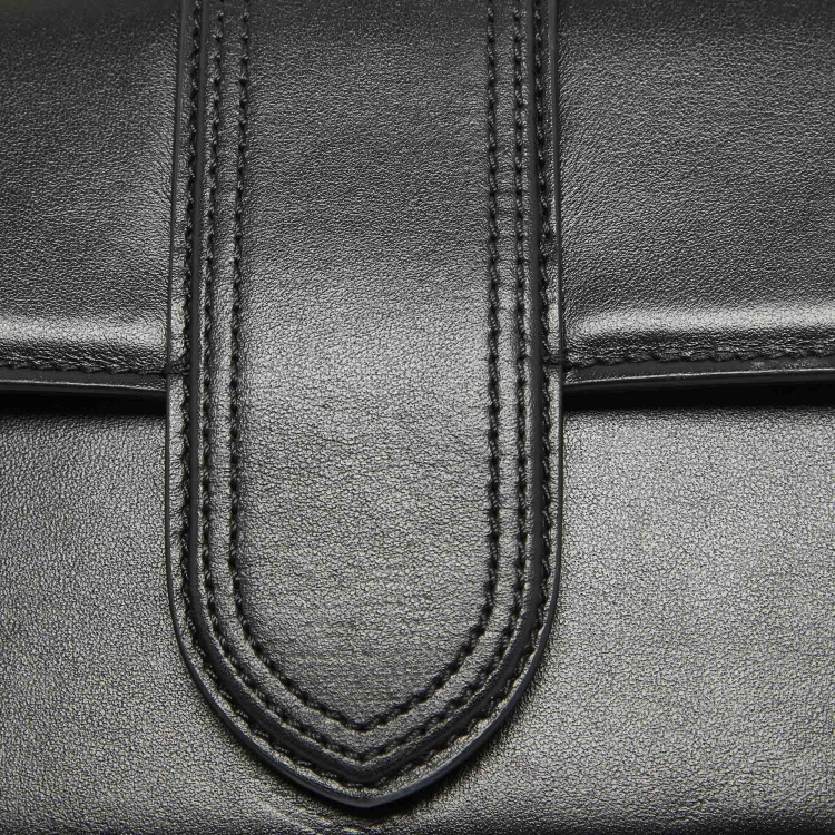 Pre Owned Jacquemus Black Leather Le Bambino Long Shoulder Bag