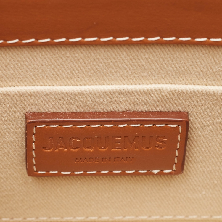 Pre Owned Jacquemus Brown Leather Le Chiquito Top Handle Bag