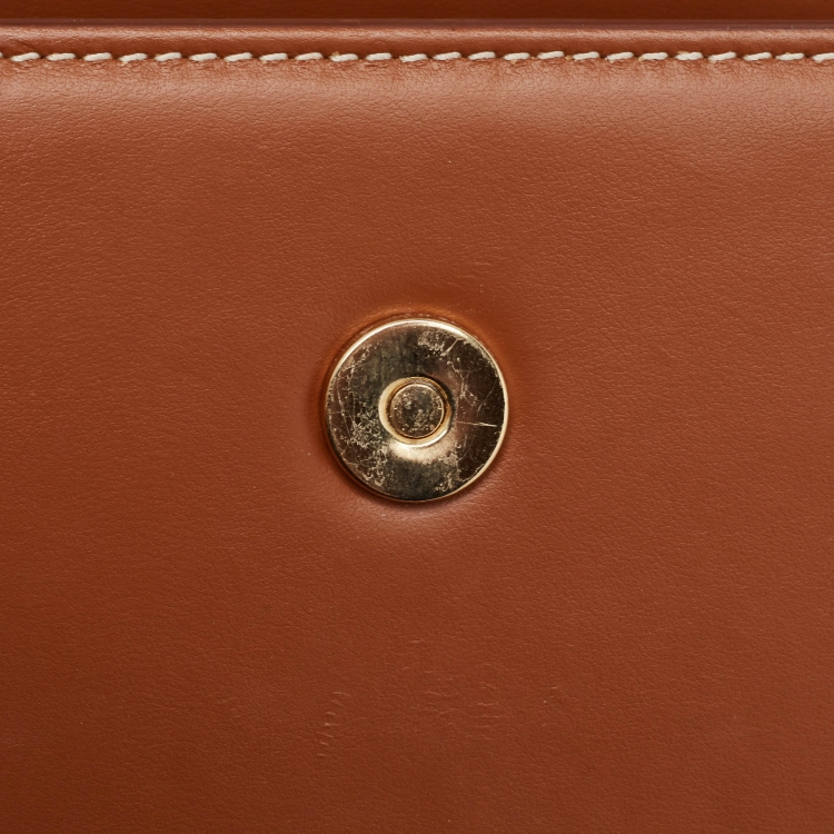 Pre Owned Jacquemus Brown Leather Le Chiquito Top Handle Bag