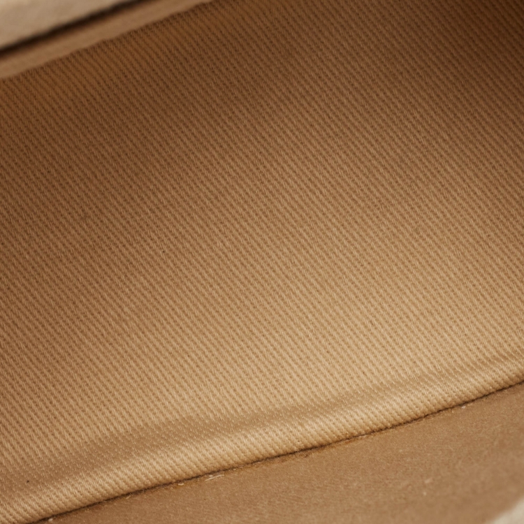 Pre Owned Jacquemus Cream Canvas Le Chiquito Top Handle Bag