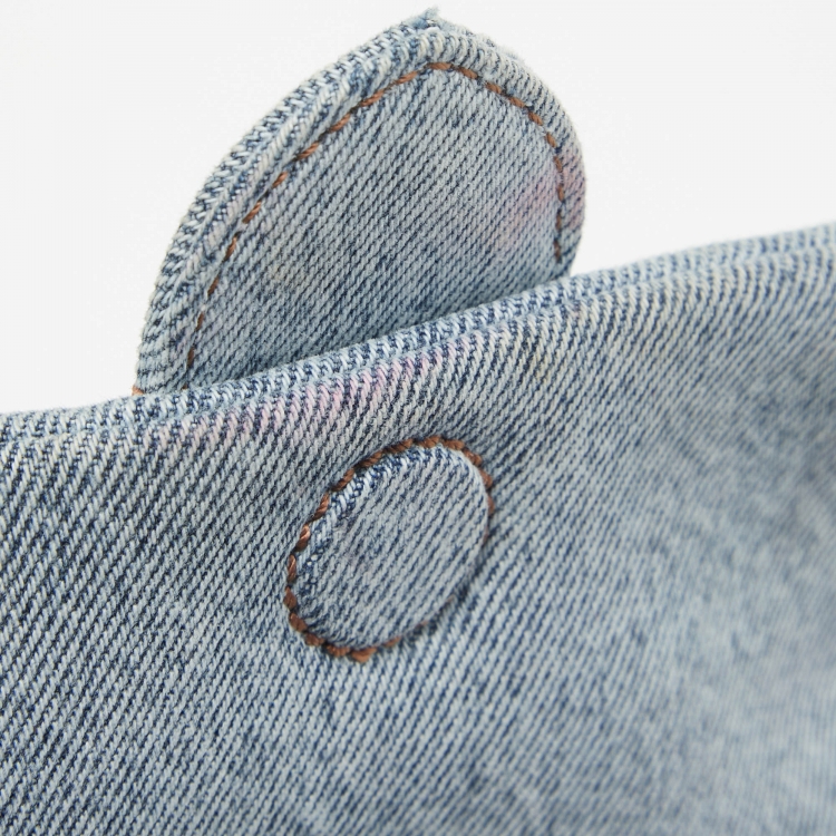 مملوكة مسبقًا Jacquemus Blue Denim Le Bambino Shoulder Bag
