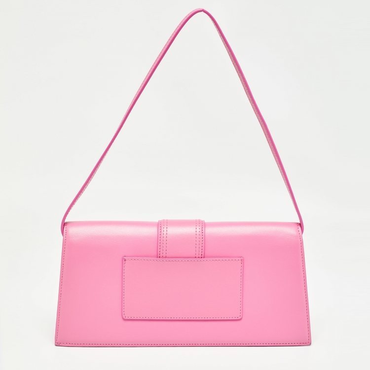 مملوكة مسبقًا Jacquemus Pink Leather Le Bambino Long Shoulder Bag