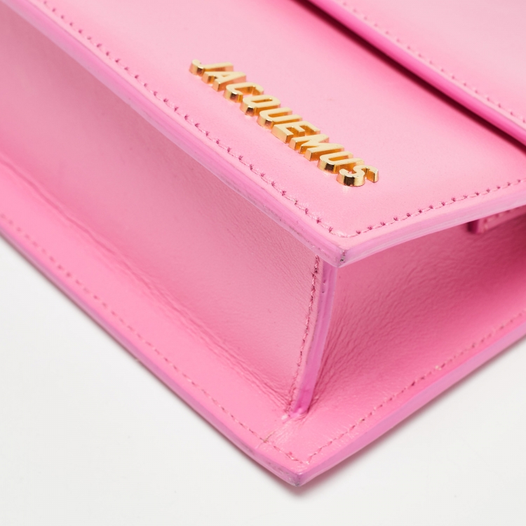 مملوكة مسبقًا Jacquemus Pink Leather Le Bambino Long Shoulder Bag