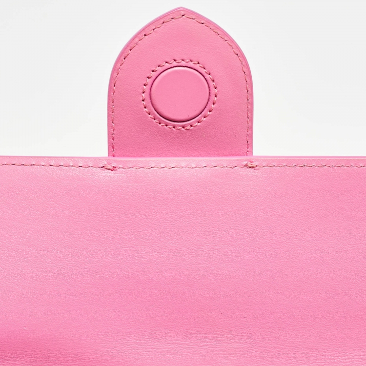 مملوكة مسبقًا Jacquemus Pink Leather Le Bambino Long Shoulder Bag