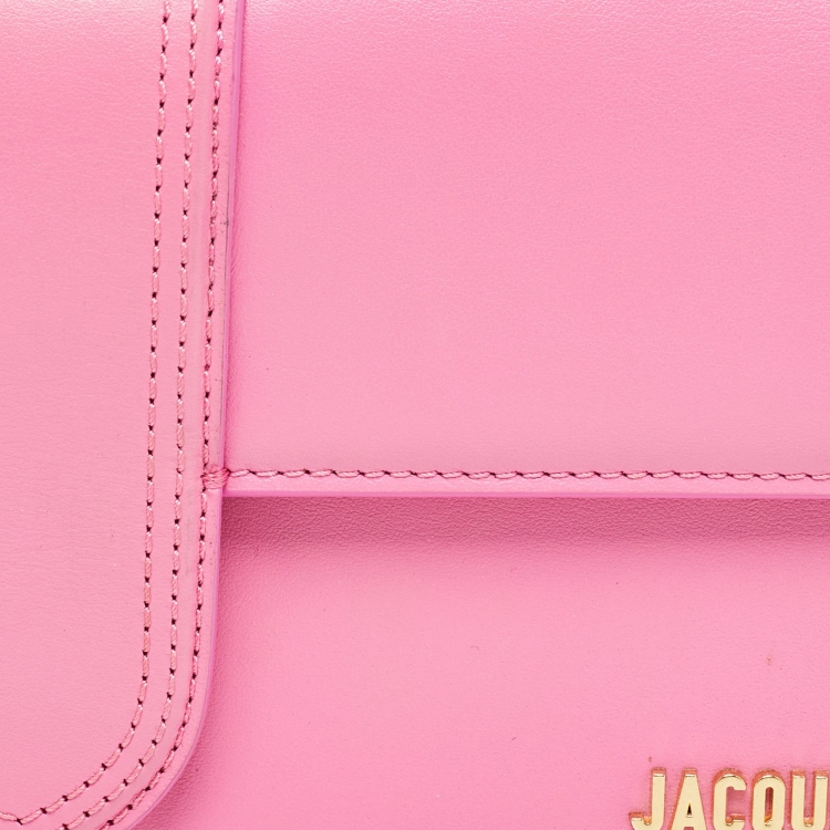 مملوكة مسبقًا Jacquemus Pink Leather Le Bambino Long Shoulder Bag