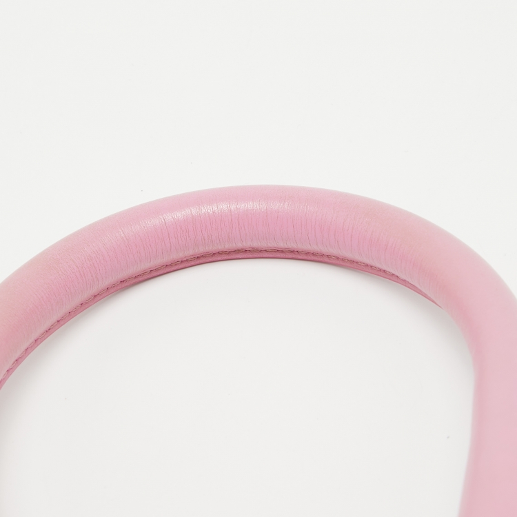 مملوكة مسبقًا Jacquemus Pink Leather Le Chiquito Moyen Top Handle Bag