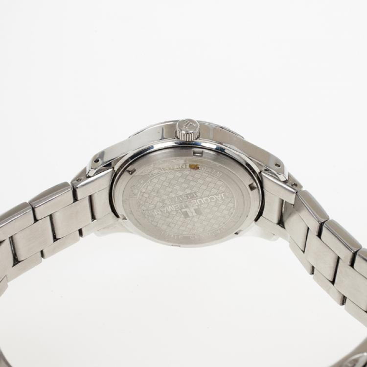 Pre Owned Jacques Lemans 1-1517.1 Womens Wristwatch 37 MM