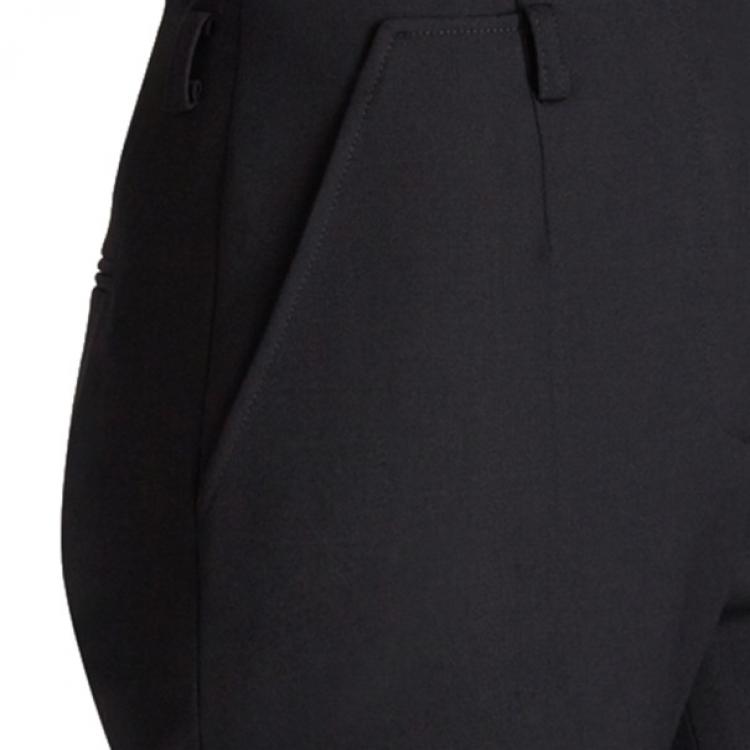 Pre Owned Jason Wu Black Wool Boot-Leg Trousers S