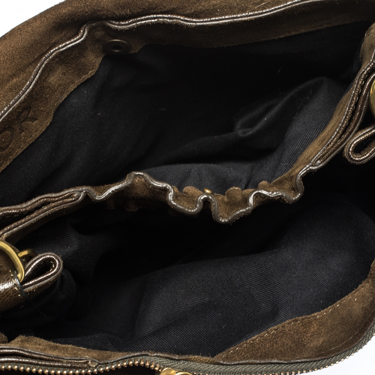 Pre Owned Jerome Dreyfuss Dark Brown Leather Igor Shoulder Bag