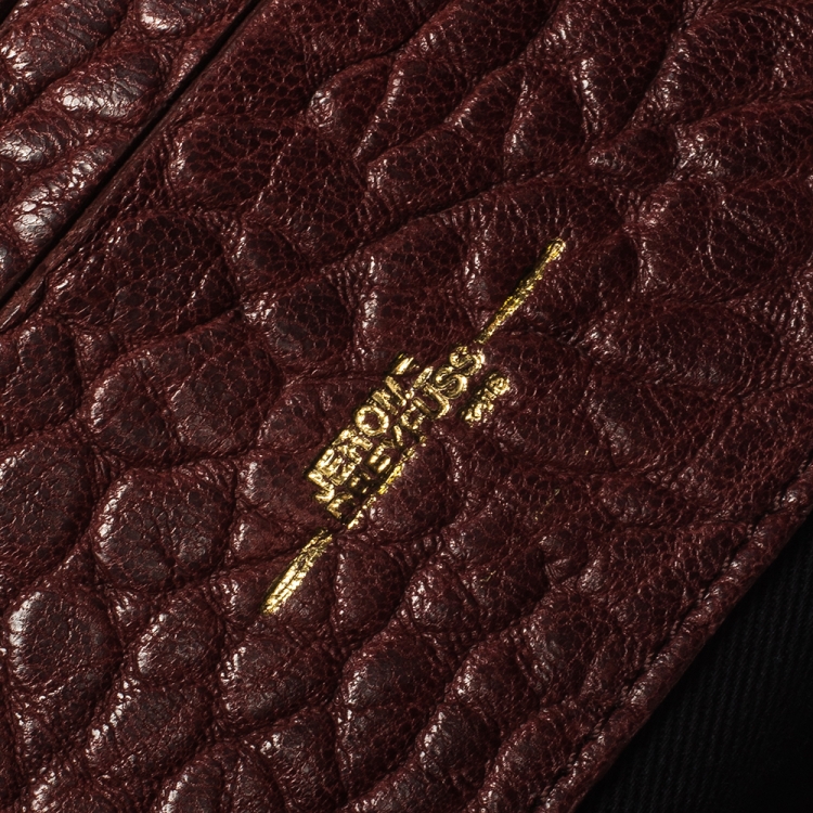 Pre Owned Jerome Dreyfuss Burgundy Leather Igor Shoulder Bag