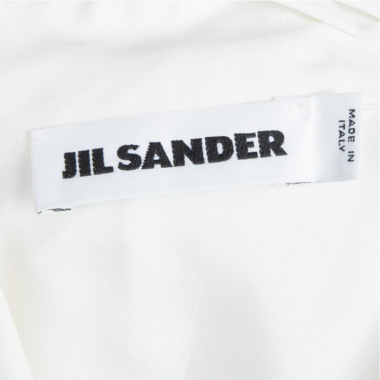 Pre Owned Jil Sander Cream Silk Jacket S