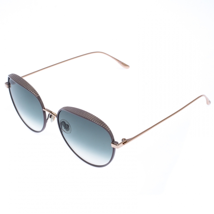 Pre Owned Jimmy Choo Light Purple/Grey Gradient Ello Aviator Sunglasses