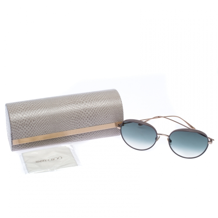 Pre Owned Jimmy Choo Light Purple/Grey Gradient Ello Aviator Sunglasses