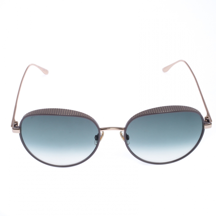 Pre Owned Jimmy Choo Light Purple/Grey Gradient Ello Aviator Sunglasses