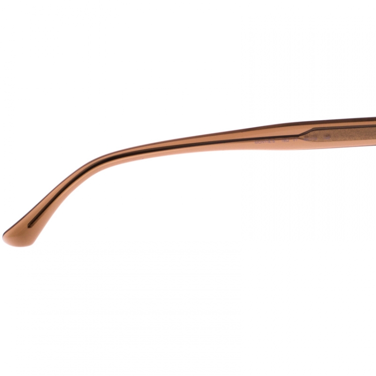 Pre Owned Jimmy Choo Light Brown/Blue Smoke Montie Round Sunglasses