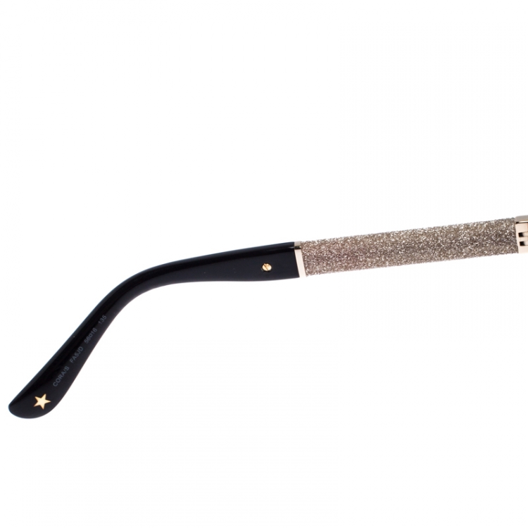 مملوكة مسبقًا Jimmy Choo Brown Tortoise Gradient Cora Square Sunglasses