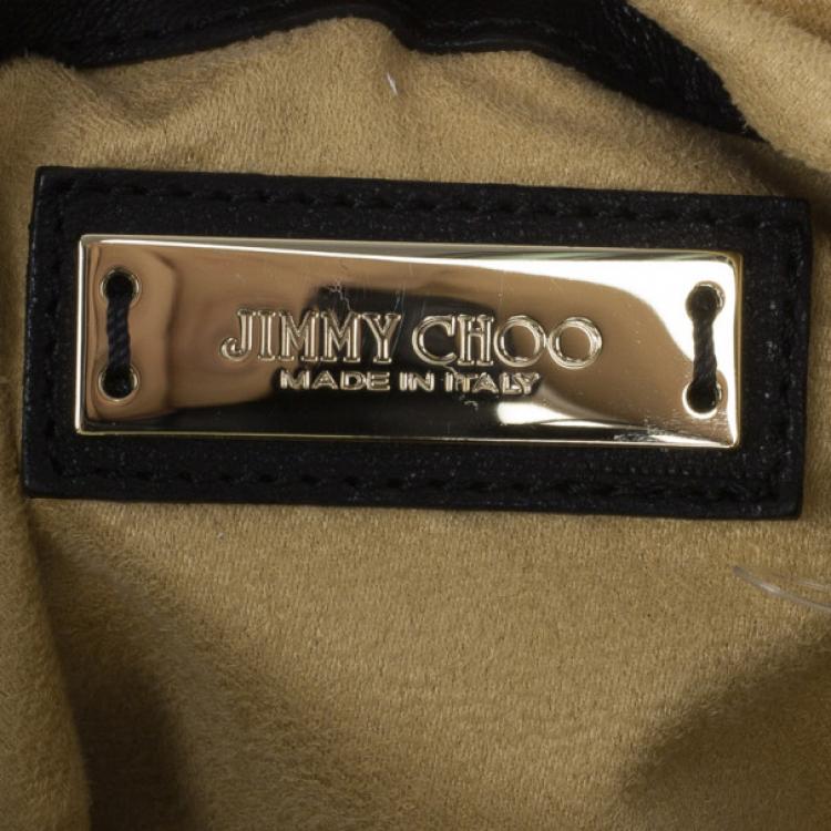 Pre Owned Jimmy Choo Black Leather Sky Hobo