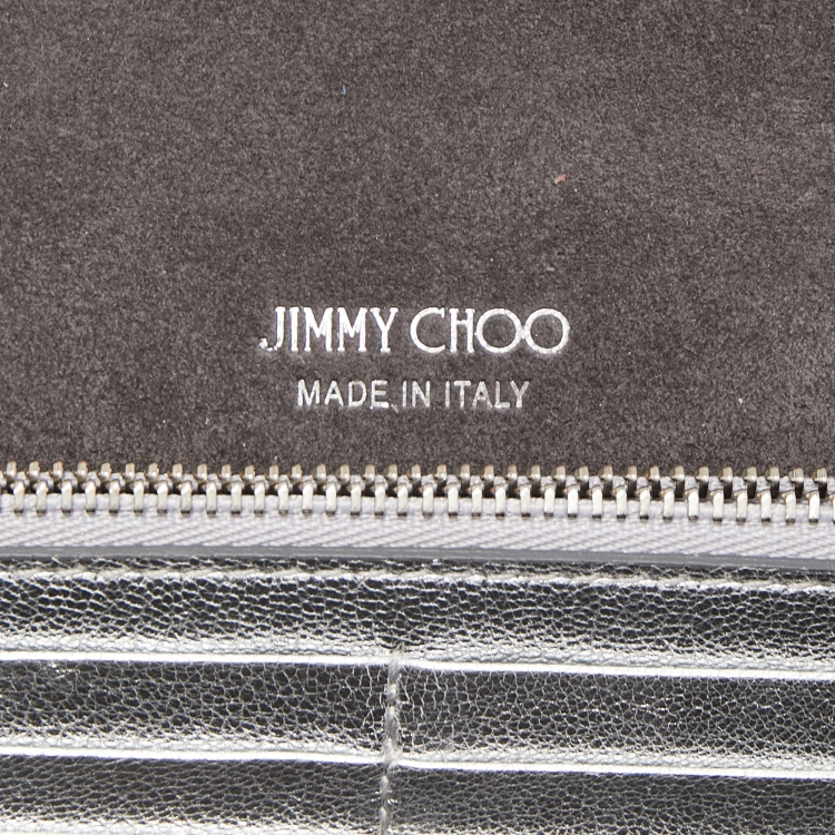 Pre Owned Jimmy Choo Multicolor Glitter Candy Chain Clutch