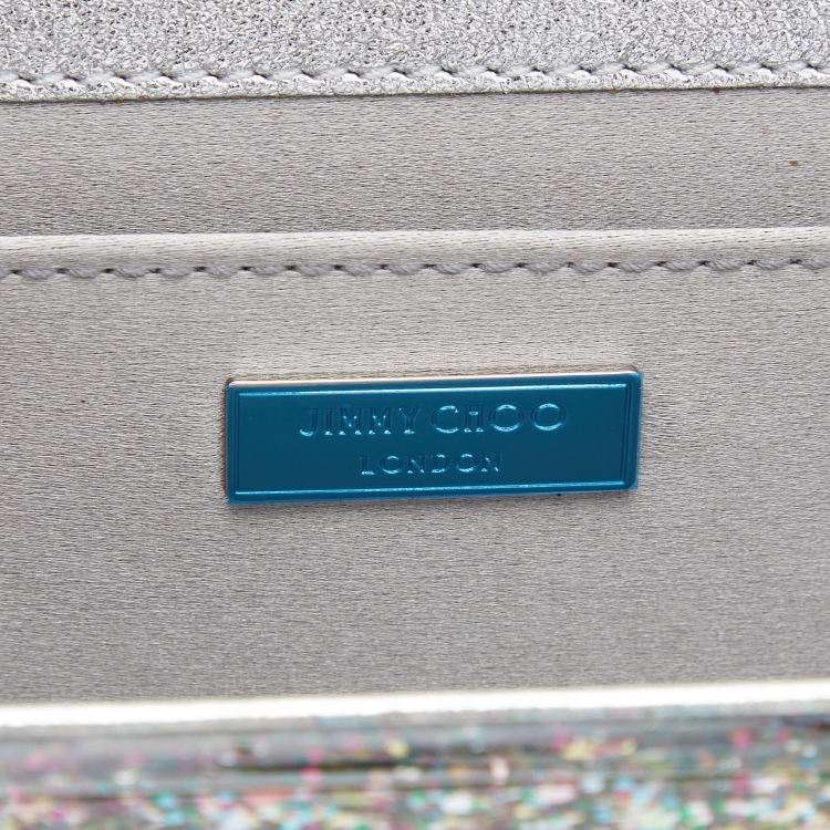 Pre Owned Jimmy Choo Multicolor Glitter Acrylic Sweetie Chain Clutch