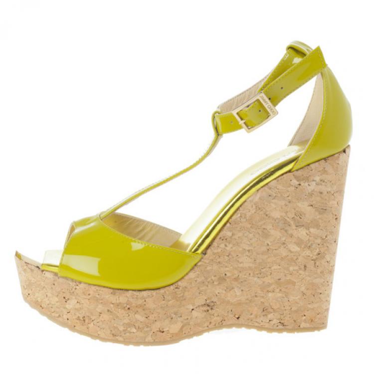 lime green wedges