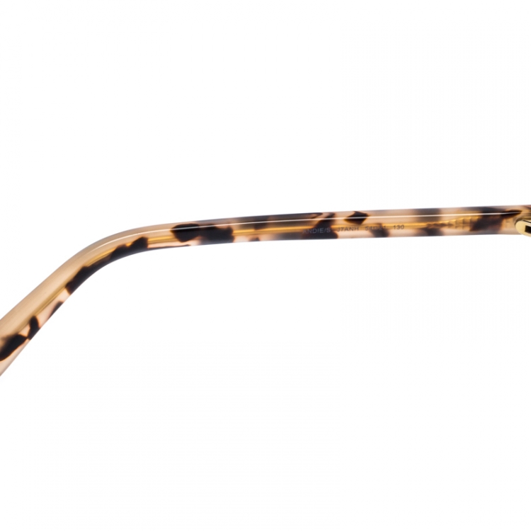 مملوكة مسبقًا Jimmy Choo Giittered Copper Gold/Pink Gradient Gold Mirrored ANDIE/S Round Sunglasses